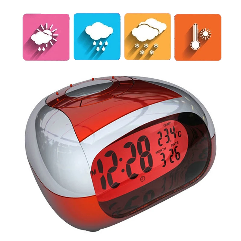 Новый светодиодный цифровой будильник часы Повтор времени мини электронные с