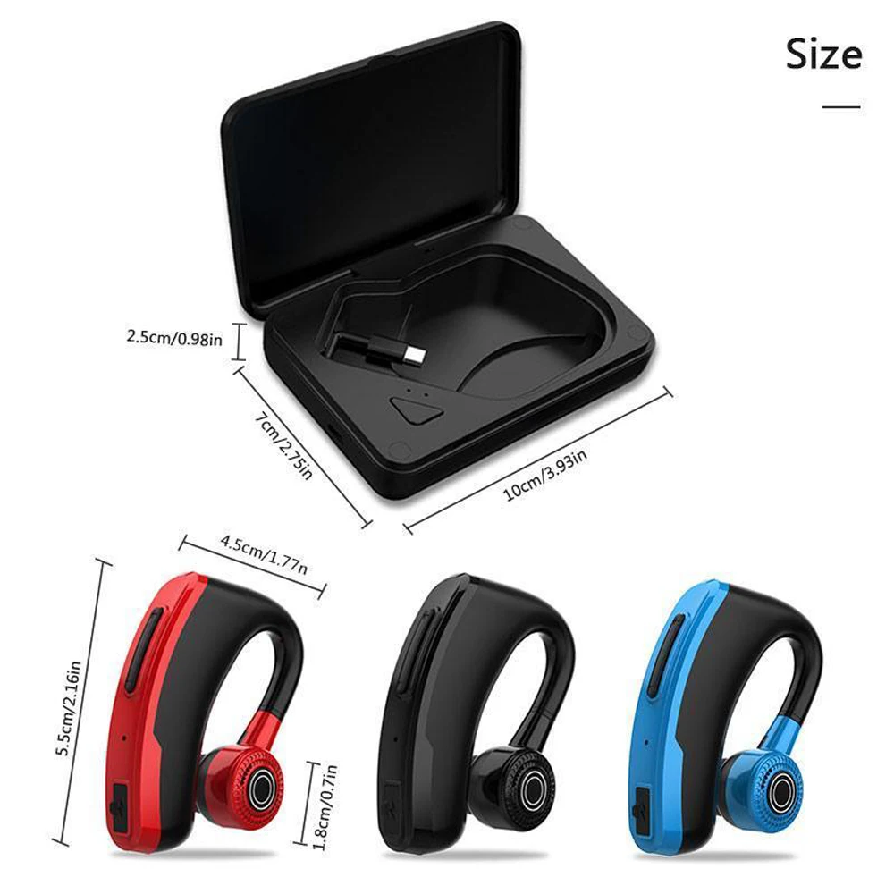 V10 V9 бизнес Bluetooth наушники Драйвер громкой связи Наушники с микрофоном Голосовая команда Шумоподавление для iPhone Android телефон