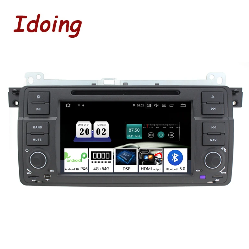 

Idoing 7" Android 10 Car Radio Multimedia DVD Player For BMW E46 M3 318/320/325/330/335 Rover 75 1998-2006 Head Unit NO 2 din