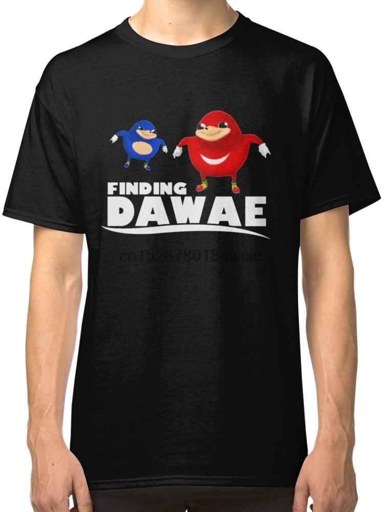 Finding Da Wae Ugandan Knuckles MenBlack футболки одежда|Мужские футболки| |