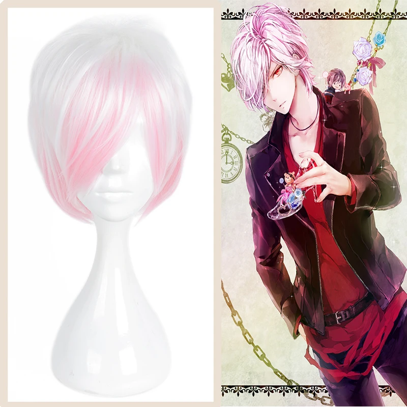 

Аниме Diabolik Lovers Косплэй парики Субару Сакамаки Косплэй парик термостойкие парики из искусственных волос Хэллоуин вечерние игра парик