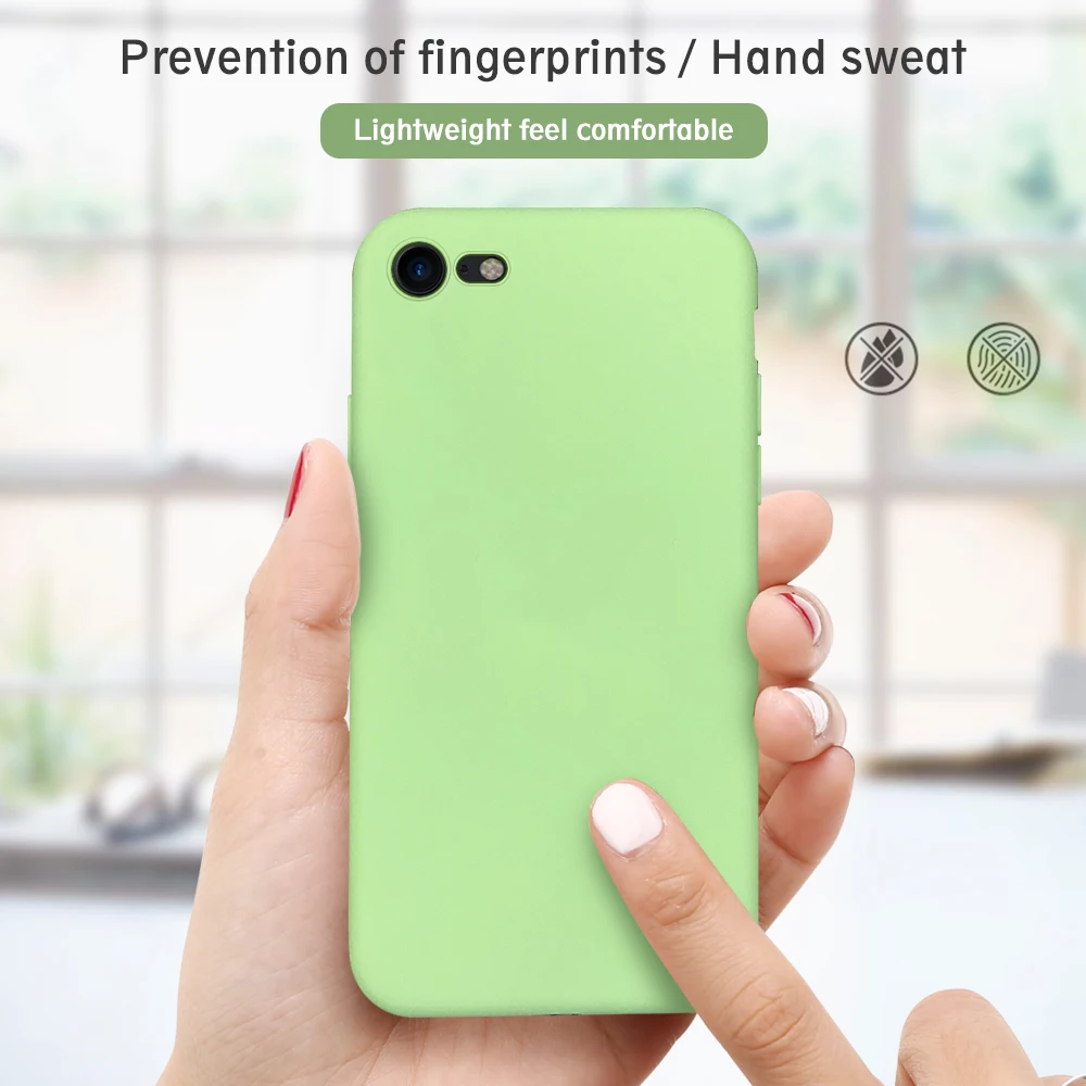 Ультратонкий матовый однотонный простой чехол для iphone 5 5S SE X XR XS Max 7 6 6S 8 Plus