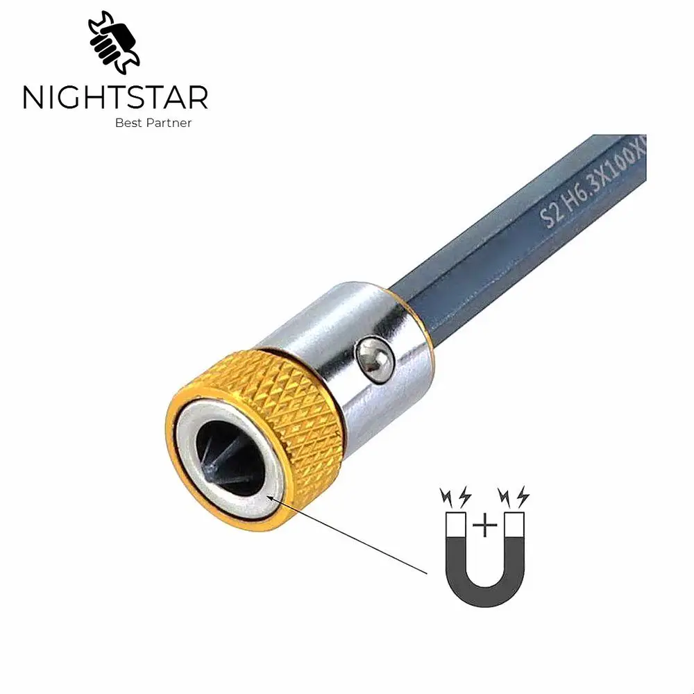 

Krachtige Universal Magnetic Ring 1/4" Metal Screwdriver Bit Magnetic Ring For 6.35mm Shank Anti-Corrosion Drill Bit Magnet