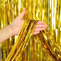 21m foil tinsel fringe party backdrop curtain garland birthday party decoration bachelorette wedding anniversary party supplies