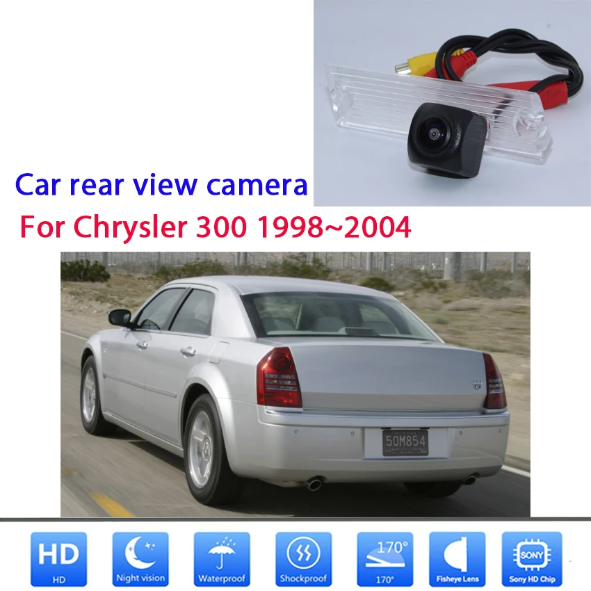 

Зеркало заднего вида Камера для Jeep Grand Cherokee Chrysler 300 1998 1999 2000 2001 2002 2003 2004 CCD Full HD Ночное видение Обратный резервная камера водонепроницаемая Кам...