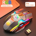Мышь игровая беспроводная, 7 кнопок, 1600 DPI, с подсветильник кой RGB, USB