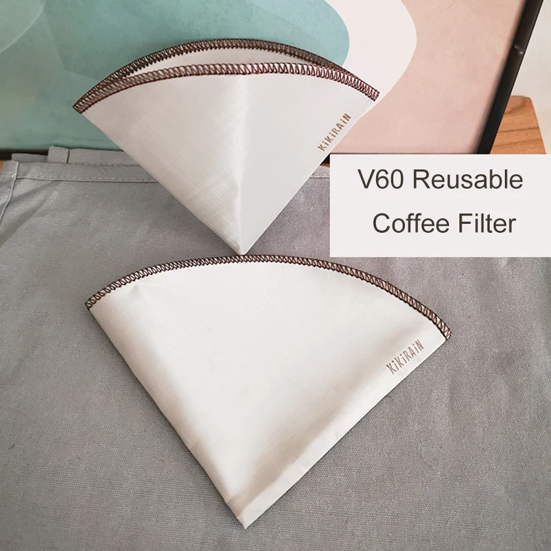 Reusable V60 stainless steel filter soft coffee Fine-grained free paper Hanging Ear Style Coffee Filter High Quality | Дом и сад