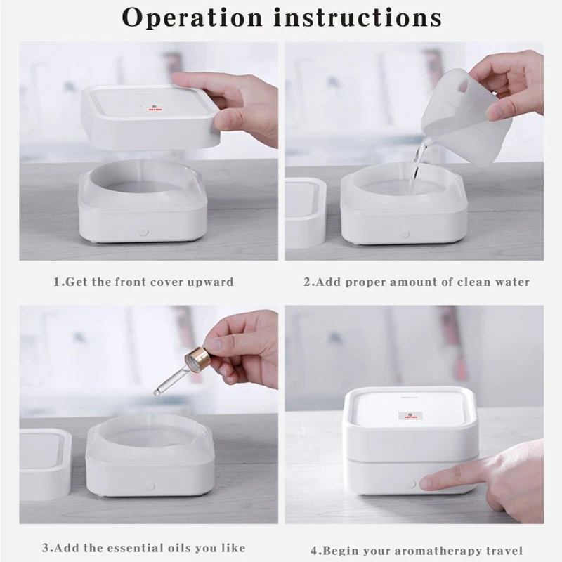 

100ml USB aroma oil diffuser electric humidifier ultrasonic air humidifier aromatherapy LED light mist maker for home