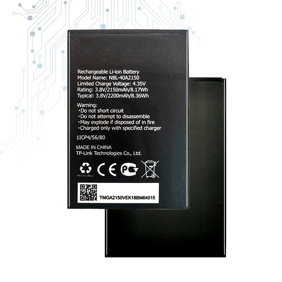 

NBL-40A2150 2150 мА/ч, мобильный телефон Батарея для TP-link Neffos C5 плюс