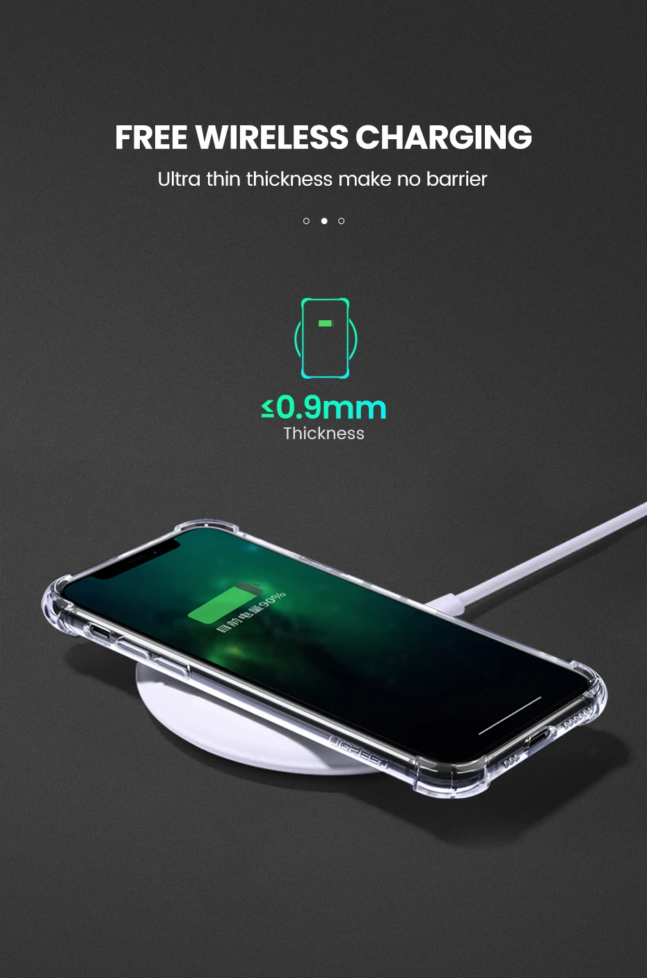 Ugreen для iPhone 11 Pro Max чехол, защитный, 4 угла, усиленный, с защитой от падения, прозрачный чехол для iPhone 11 Pro Max чехол для телефона