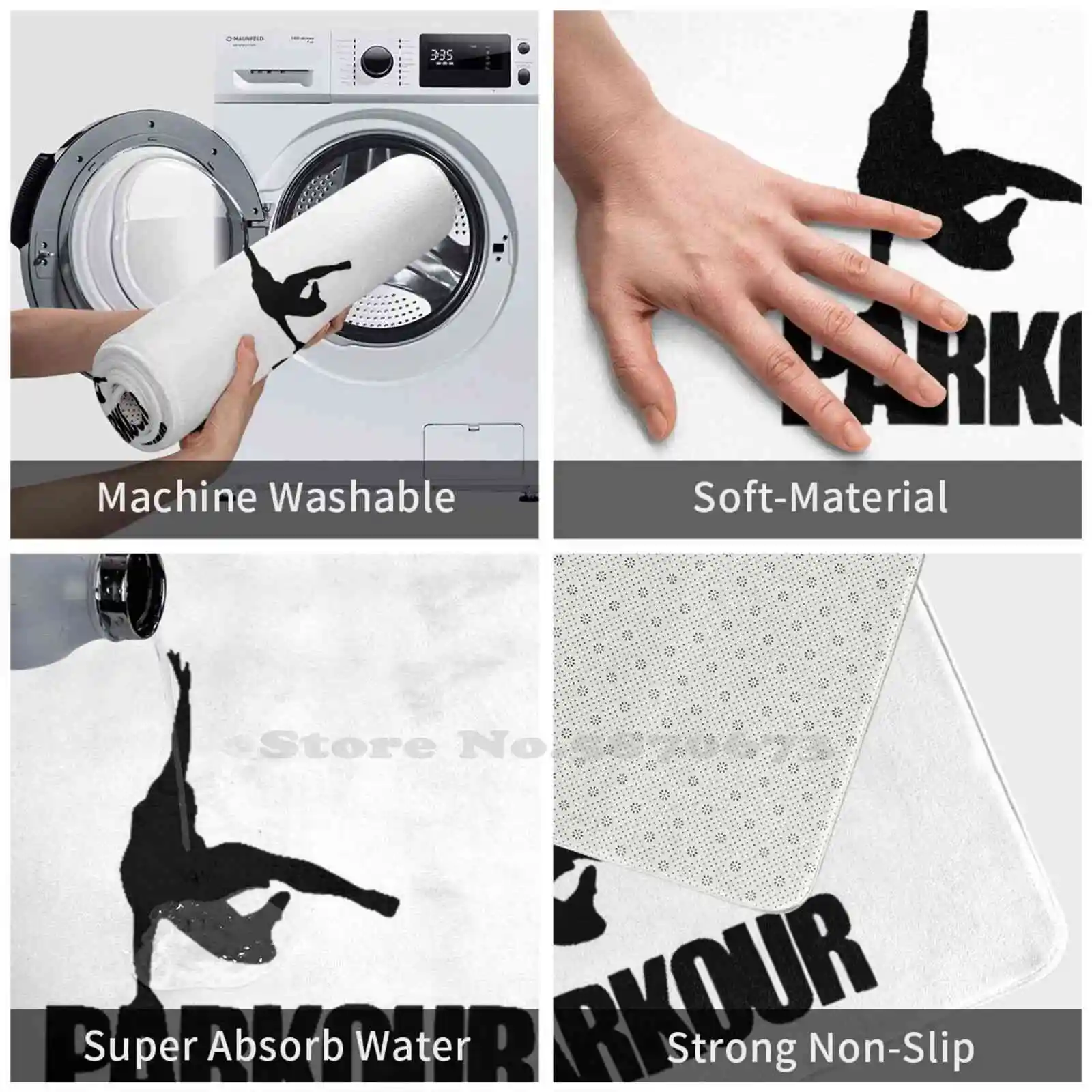 Parkour Comfortable Door Mat Rug Carpet Foot Pad Lion Ver2Ion Shop Music Urbanwear Young Boys Man Trap Rap Reggaeton Watch | Дом и сад