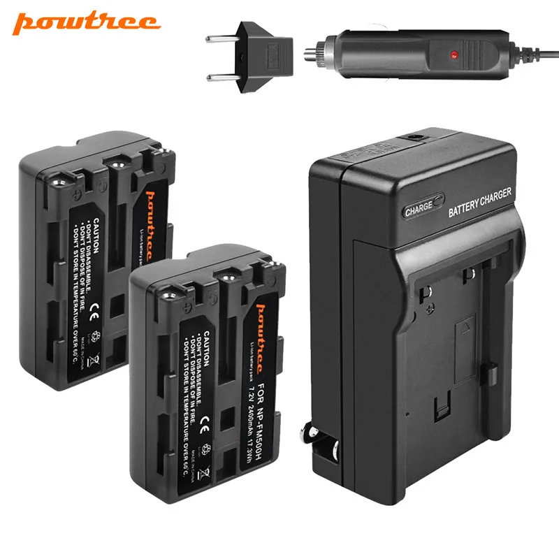 Аккумулятор Powtree для камеры Sony A57 A58 A65 A77 A99 A550 A560 A580 2400 мАч + зарядное устройство