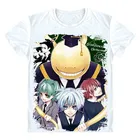 Футболка с классом убийц Ansatsu Kyoushitsu Koro Sensei Shiota Nagisa Akabane Karuma Топ Футболка для старшей школы аниме