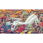 Плакат с рисунком девушек психоделическая футболка, красавицы в виде грибов, шелковая ткань, постеры с рисунком для гостиной, домашний декор, Настенная картина