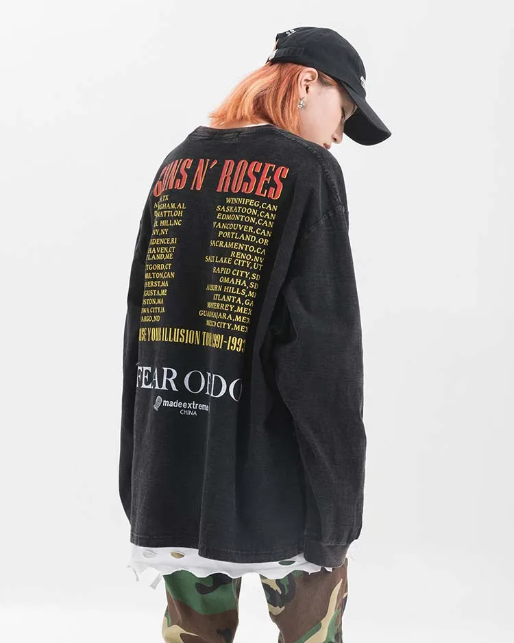 UNCLEDONJM Streetwear Women T Shirt Long Sleeve Harajuku Tshirt Hip Hop Print T-shirts Autumn Causal Tops Tees Tops ME-1990