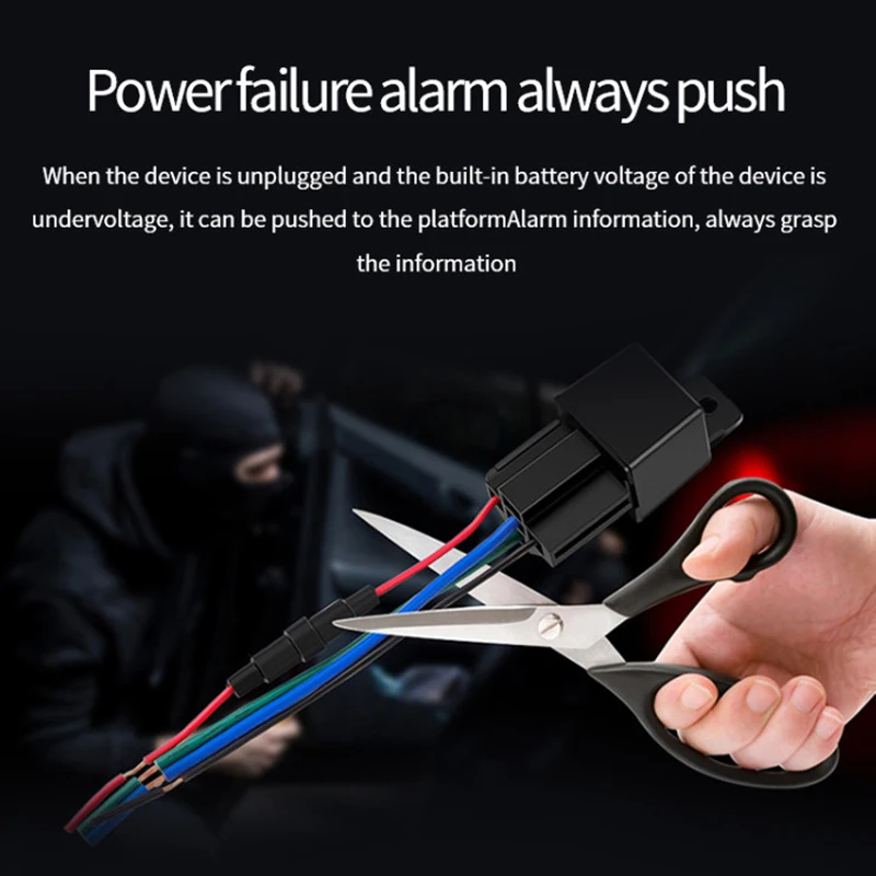 

Motorcycles Car Relay GPS Tracker Tracking Device Locator Remote Control Anti-theft Cut Off Oil ACC Towed Away SMS Alarm System