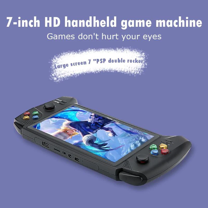 

8GB 16GB 48GB 7.0 inch Handheld Game Console Retro Video Game Player for GBA NES FC MD GB Built in up to 3000 Games