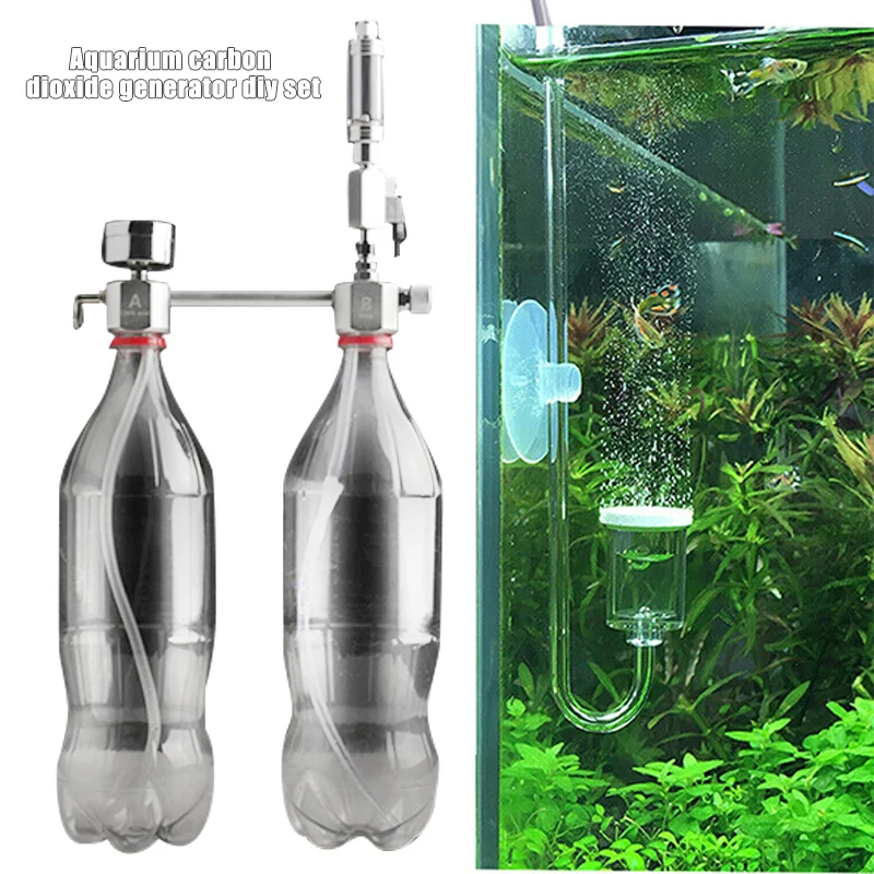Aquarium DIY CO2 Generator System Kit with Solenoid Valve Bubble Counter for Plants TUE88 | Дом и сад