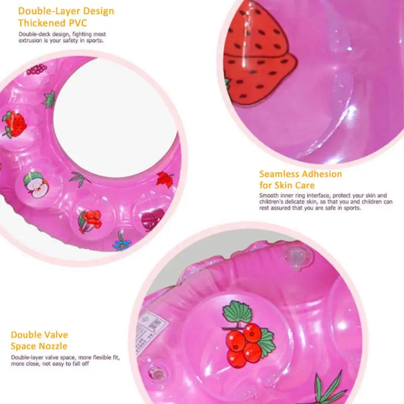 

Summer Swimming Ring Inflatable Cartoon Baby Swimming Ring Kids Armpit Float Circle Thickened Bathing Ring Toy 50/60/70/80/90CM