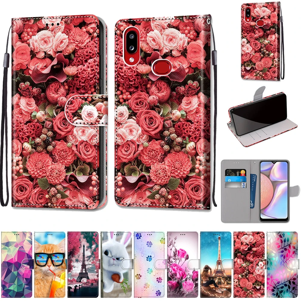 Кожаный чехол для Coque samsung Galaxy A20E чехол на samsung M10 M20 M30 M40 A10S A20S A40S M30S чехол 3D чехол-кошелек для телефона