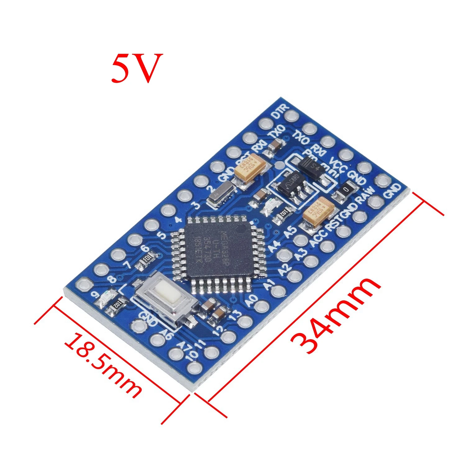 Pro mini Atmega328 Pro Mini 328 Mini ATMEGA328 3,3 V 8MHz 5V 16Mhz для Arduino совместимый нано