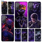Мягкий черный Чехол Marvel Черная пантера для Samsung Galaxy S22 S21 S20 FE Ultra S10 S10e Lite S9 Plus Pro Чехол Для Телефона