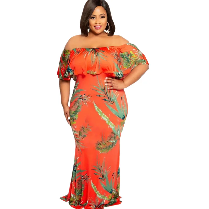Slash Neck Summer Bohemian Beach Dress Short Sleeve Maxi Women Dresses Comfortable Vestidos Verano 2019 | Женская одежда