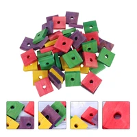 100 pcs parrot wooden chip toys bird playing toys parrot bite toys mixed color
