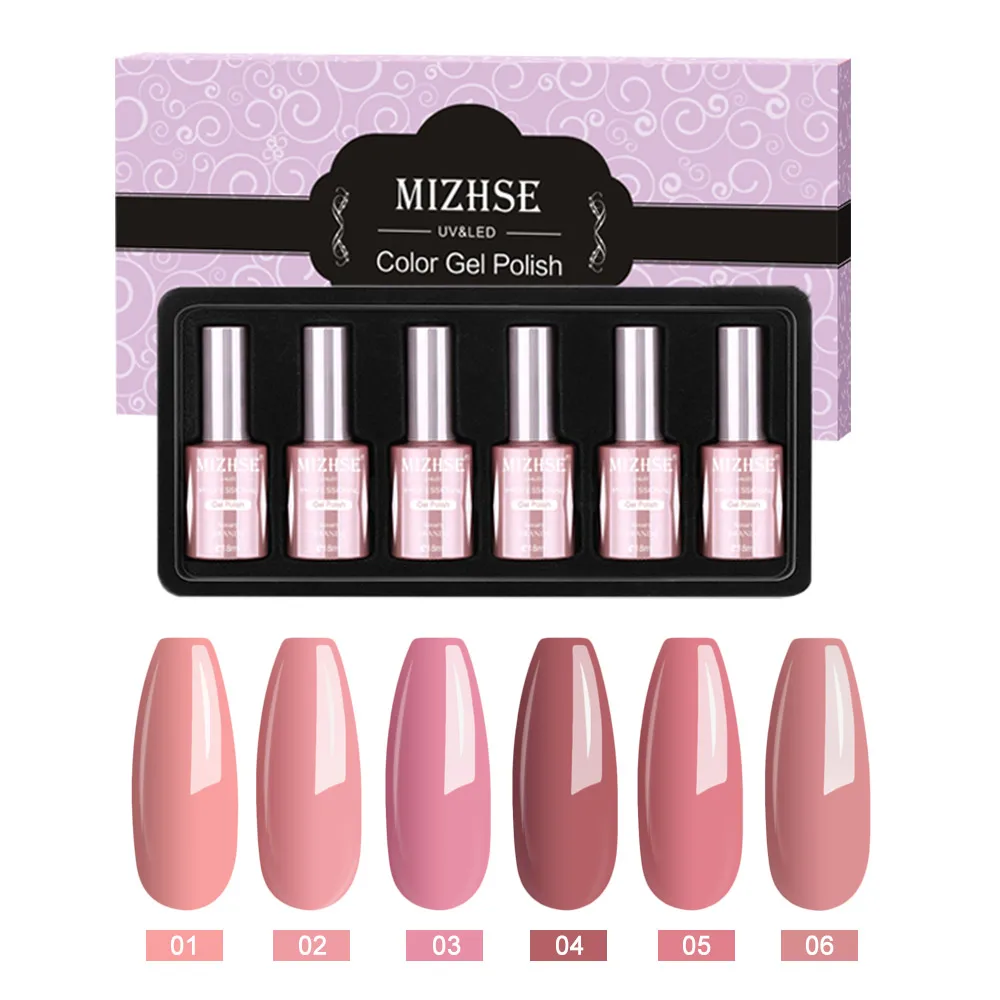 P05 MIZHSE, 18 мл, Гель-лак, Гель-лак, УФ-гель, светодиодный, лампа, Гель-лак, дизайн ногтей, 6 шт. в наборе, горячая Распродажа, лак, смола, цвет, грунтовка - Цвет: P05