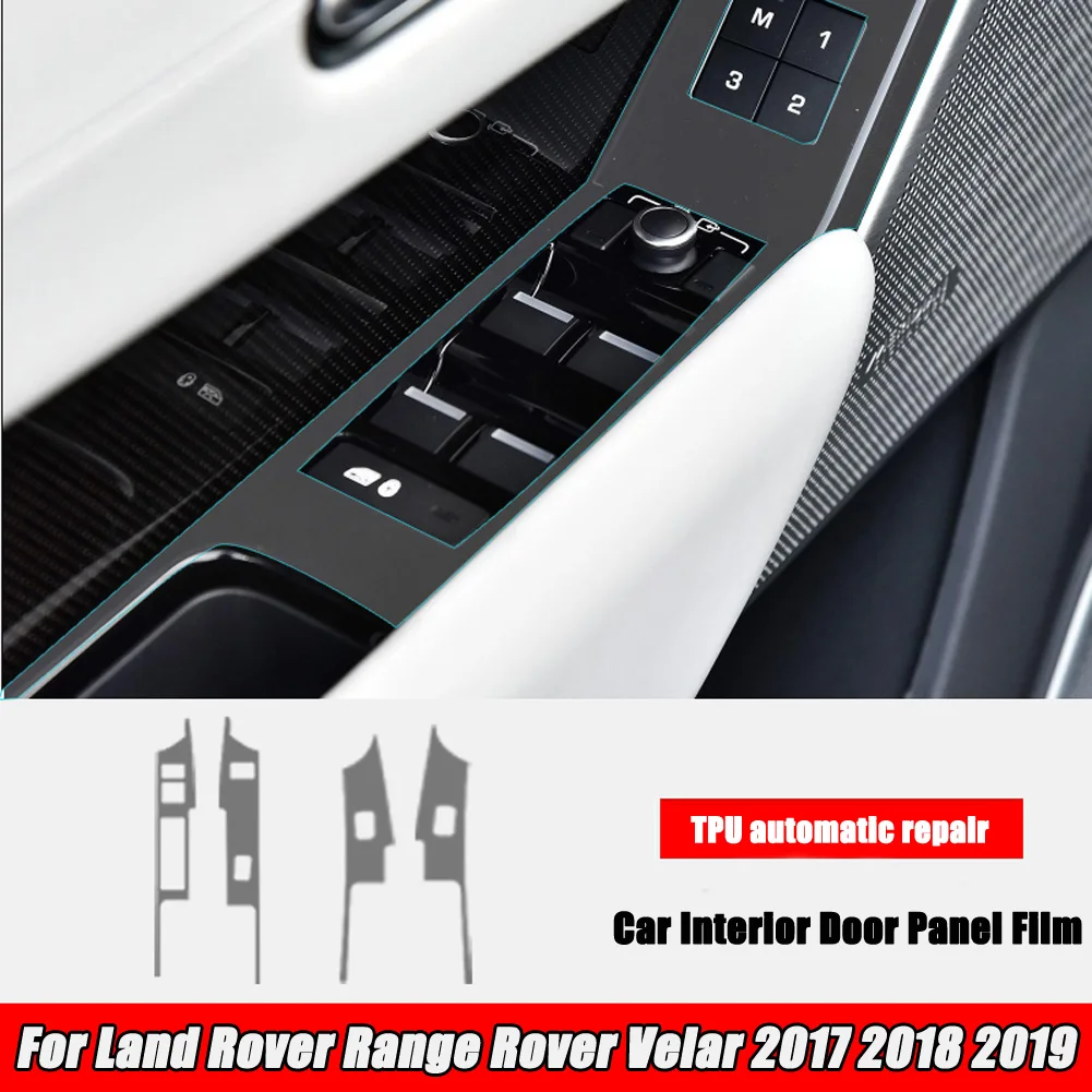6 Для Land Rover Range Rover Velar- Автомобильный руль центральная консоль Шестерня пленка центральный AC навигационный протектор ТПУ пленка - Название цвета: 6