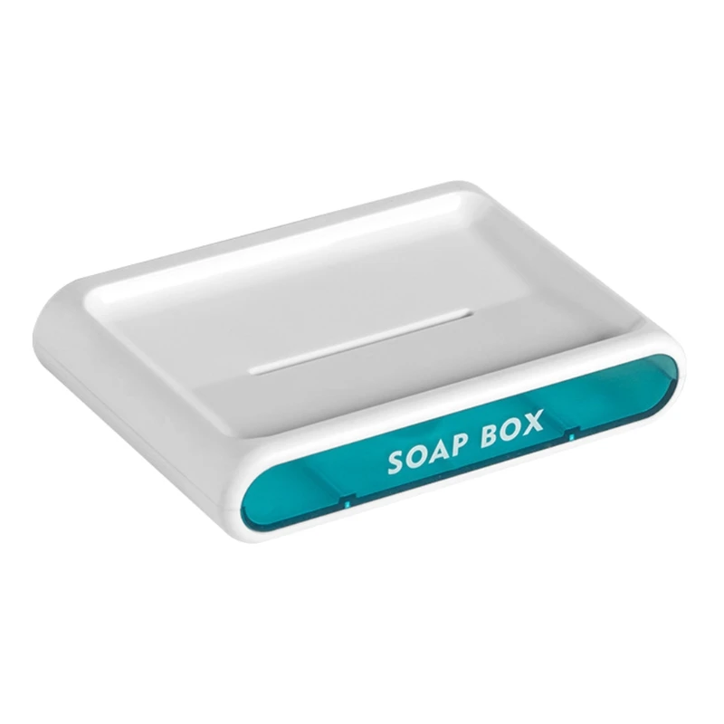 

Nail-free Wall Mounted Drawer Soap Dishes Box Self-drain Sponge Holder Storage Rack for Kitchen Bathroom Accessories