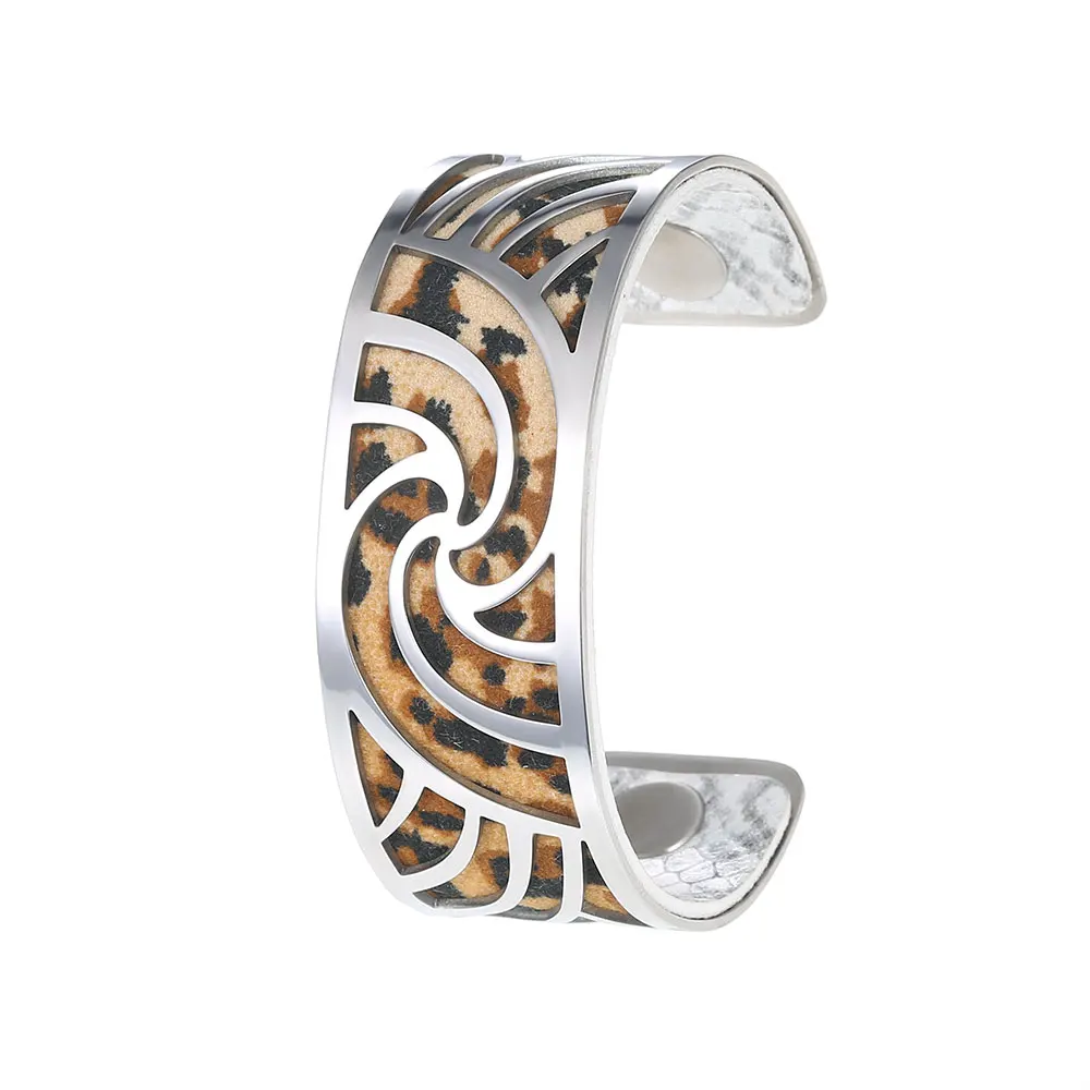 georgette Кремо крученый браслет браслеты Femme Manchette Bijoux нержавеющая сталь Argent высокое качество элегантный браслет Pulseiras - Окраска металла: georgette