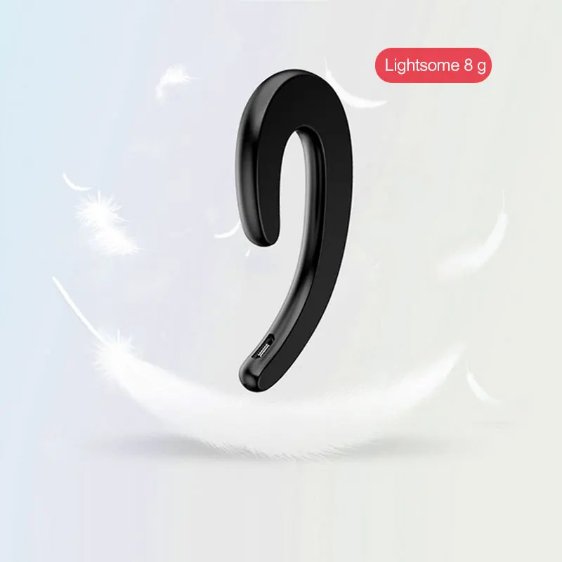 Беспроводные наушники с костной проводимостью Bluetooth ушные крючки безболезненная