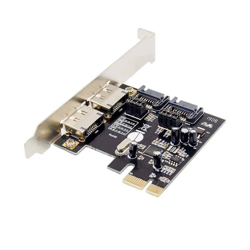 Плата расширения PCIE ESATA SATA III PCI E до SATA3.0 6 ГБ/сек. Express адаптер ASM1061 для ПК|Платы