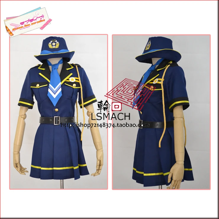 Горячее аниме Love Live! Umi Sonoda Полицейская униформа костюм для косплея полный