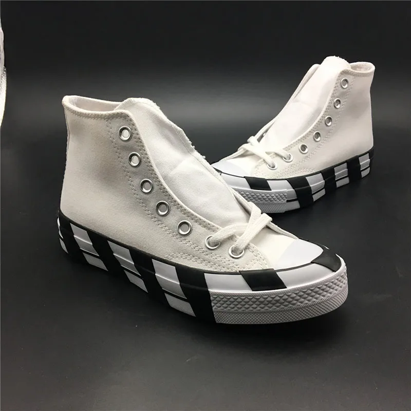 2019 дешевые оптовые продажи черные белые 2 0 холщовые высокие ограниченная версия