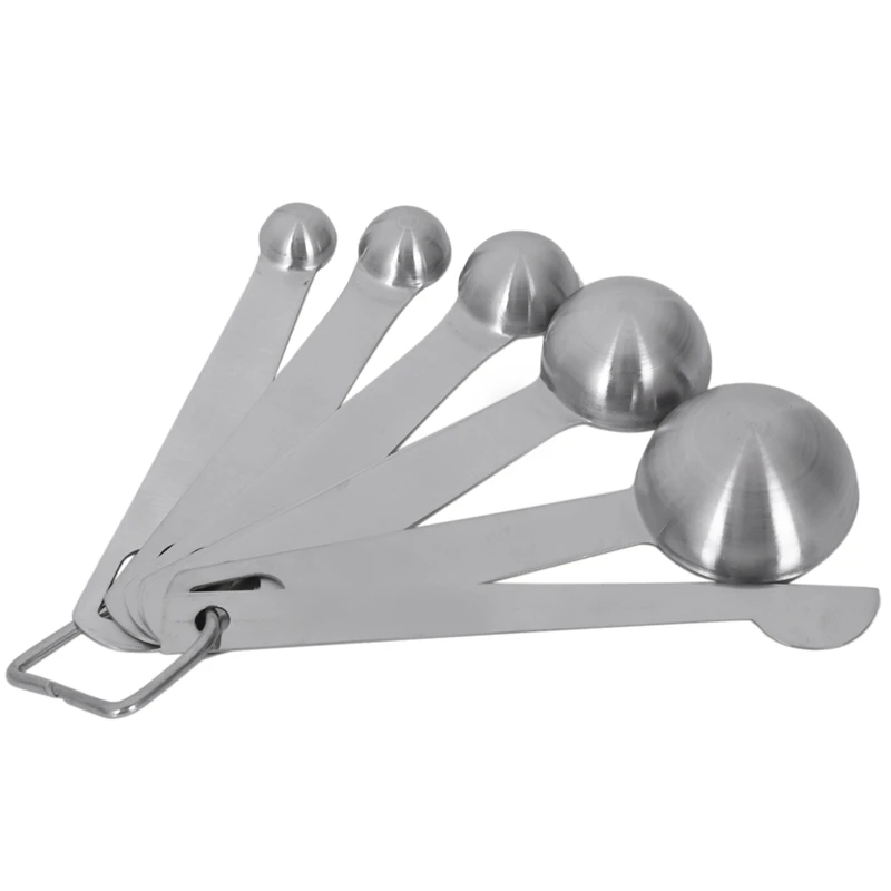 Измерительный нержавеющая сталь для ложек мерные ложки набор из 6 Чайная ложка