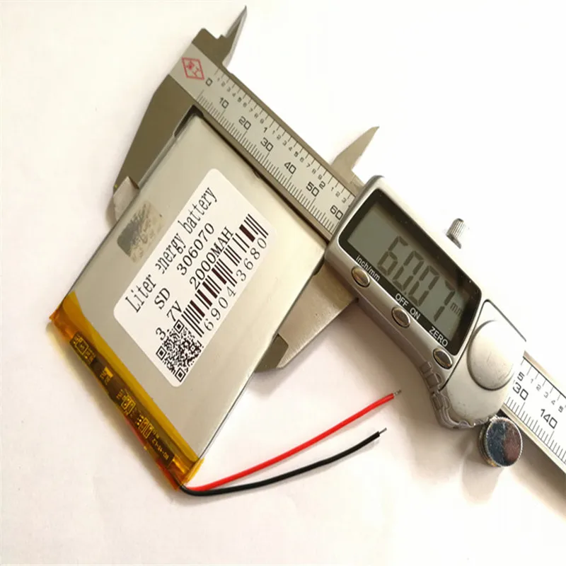 3,7 V литий-полимерный аккумулятор 306070 036070 gps экран 2000MAH рукописные книги