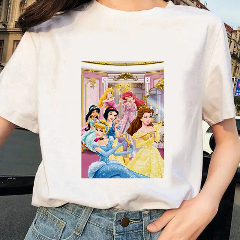 Летняя модная футболка Белоснежки 2020 забавная Женская одежда в стиле панк