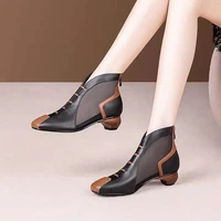 spring summer thick heel womens shoes low heel for women single shoes roman mesh women shoes female shoes sandals%c2%a0