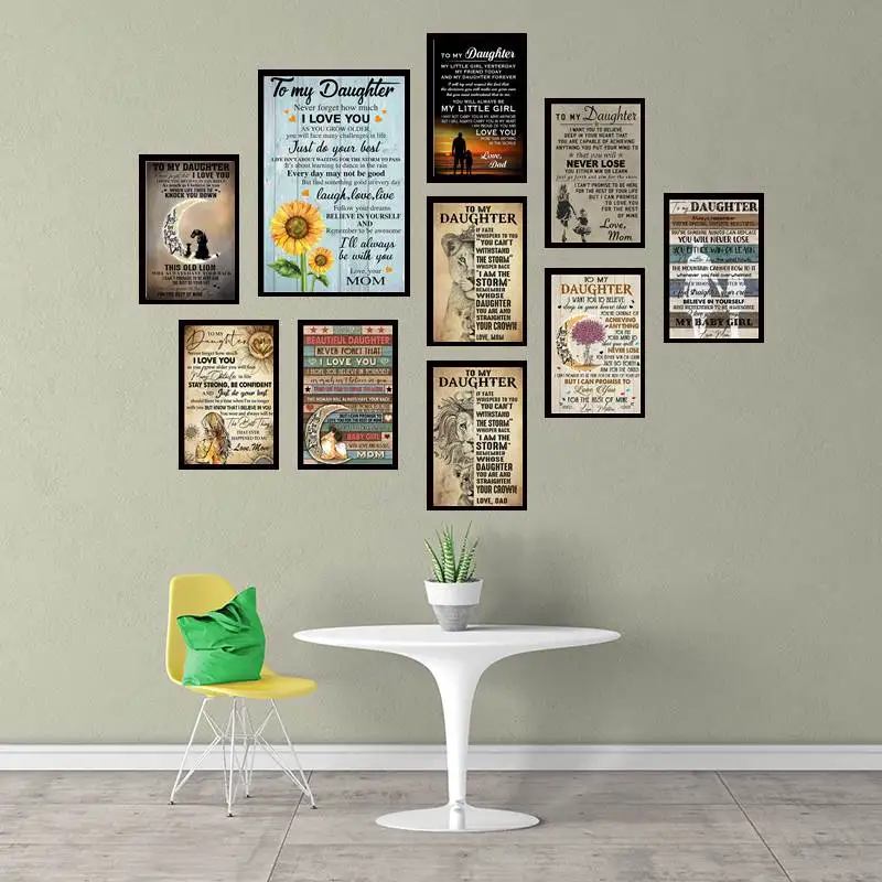 

to my daughter Home Room Decor Art Painting art