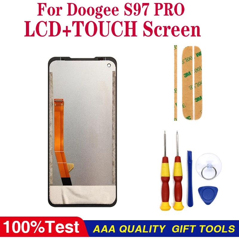

5,5-дюймовый ЖК-дисплей Doogee S97 PRO + кодирующий преобразователь сенсорного экрана в сборе 6,39 Оригинальный Новый ЖК-дисплей + сенсорный дигитайз...