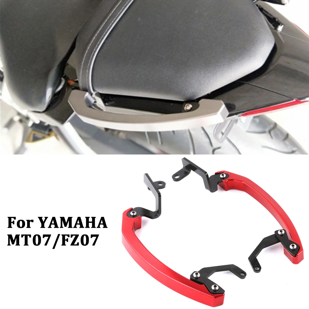 MT07 MT 07 Grab Handle Bars Rear Seat Passenger Grab Rail Handle For Yamaha MT-07 FZ07 FZ 07 2014 2015 2016 2017 Handle