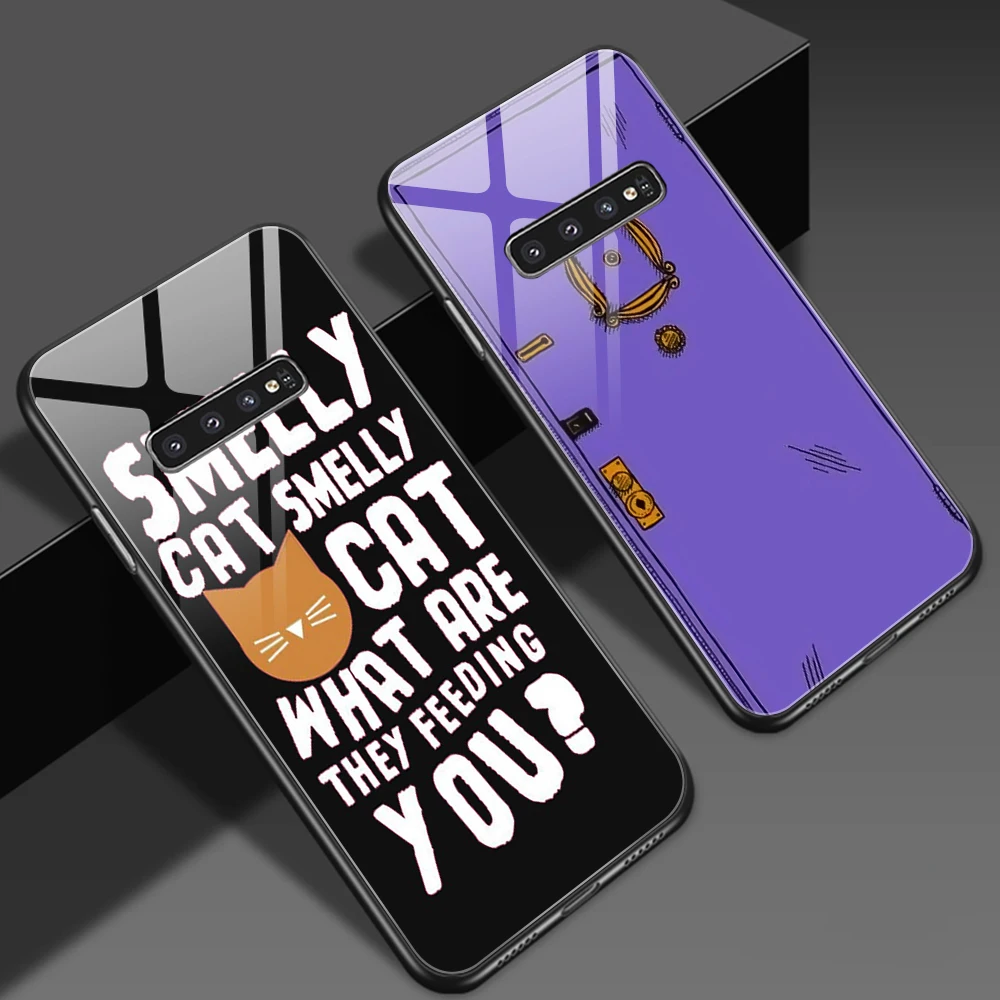 

Glass Case for Samsung Galaxy A51 A50 A71 A70 S20 S10 S9 S8 A40 S20+ S10e A30 A20 Note 10 9 8 Plus Ultra Cute Friends TV Case
