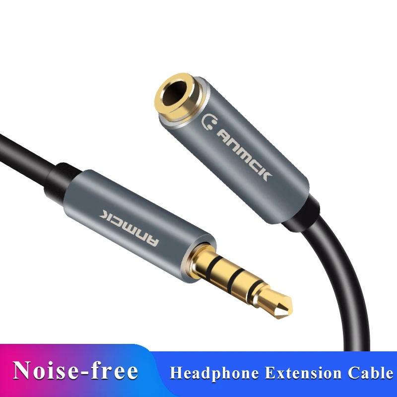 

Anmck Audio Aux cable Extension 3.5 mm Male to Female Jack Cable with Mic Microphone Audio Cord Adapter for Car iPhone 11 Huawei