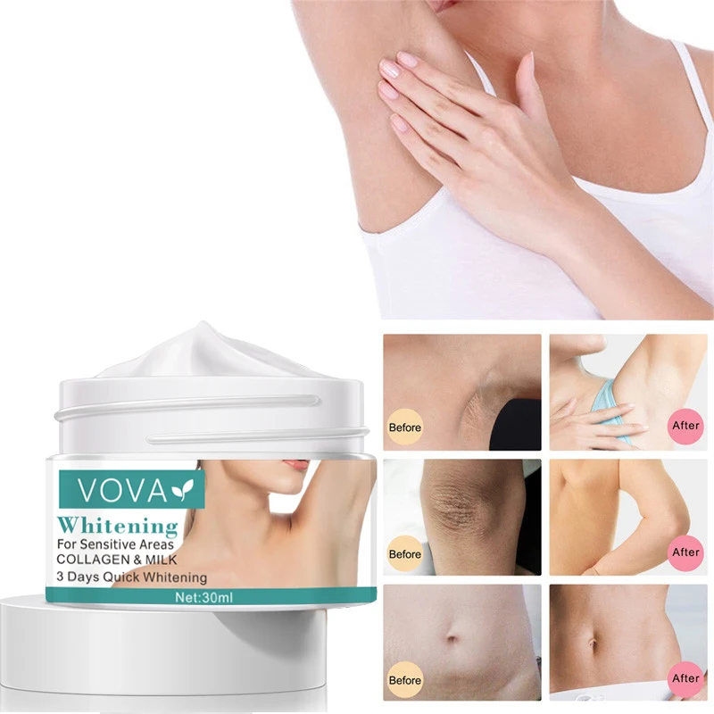 

3-Days VC Underarm Whitening Cream Skin Lightening Bleaching Cream Underarm Dark Area Skin Whitening Intimate Body Lotion