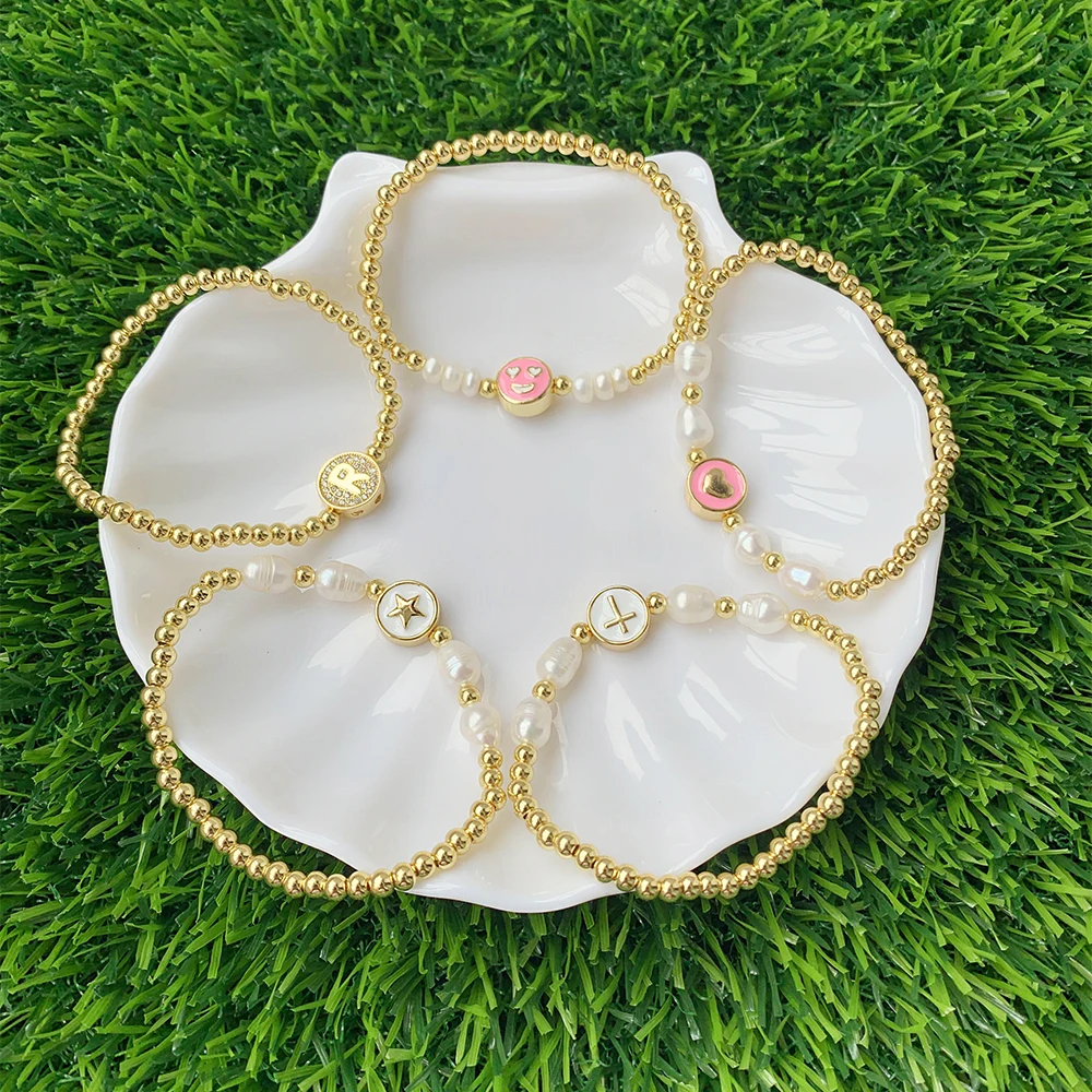 Роскошный Регулируемый веревочный браслет из 18-каратного золота с буквами