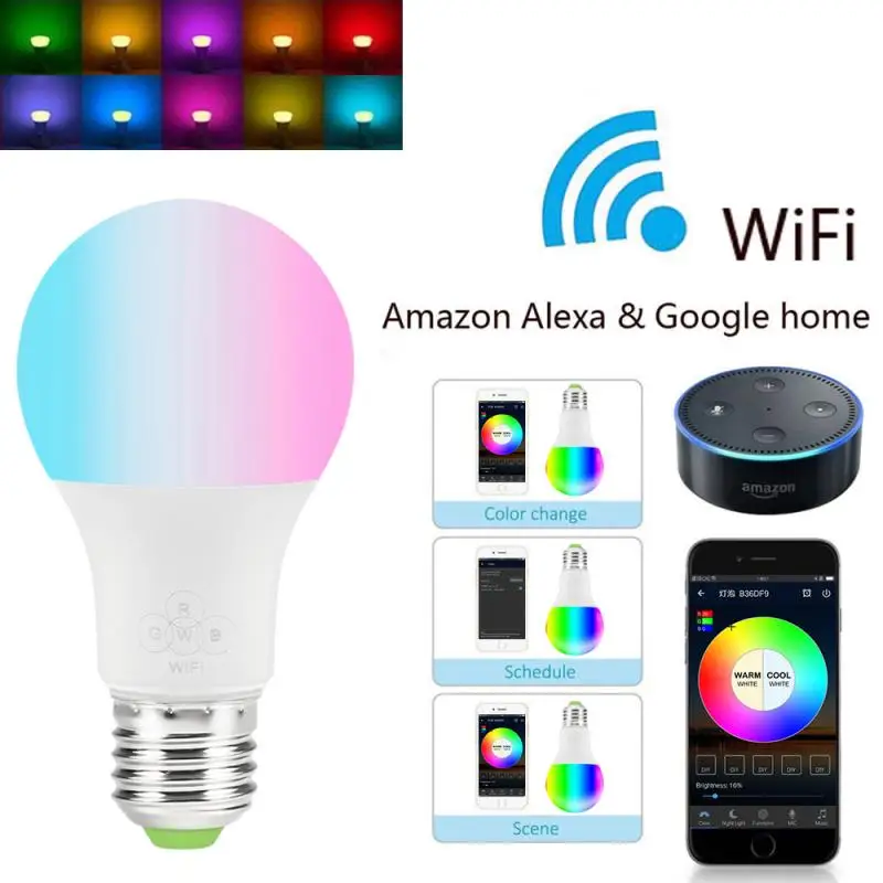 Красочное приложение WI FI дистанционного Управление умный светодиодный