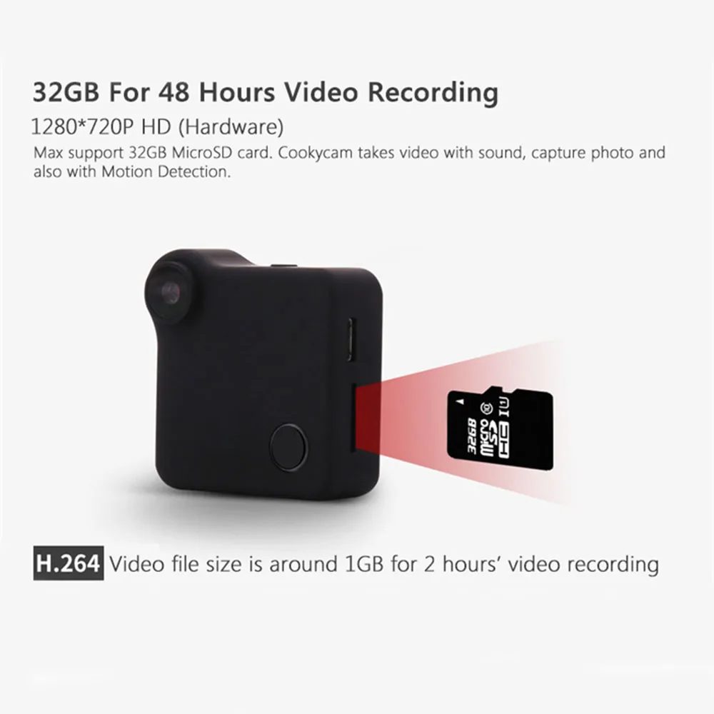CCTV 720P WiFi Selfie Camera DV Recorder Wearable IP Motion Sensor Bike Body Micro Mini DVR Magnetic Clip Voice Record | Безопасность и