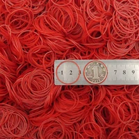red color rubber elastic bands stretchable sturdy natural o rings diameter 19 43mm thick 1 41 5mm